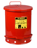 Justrite 55 L Oily Waste Can Foot Operated Cover