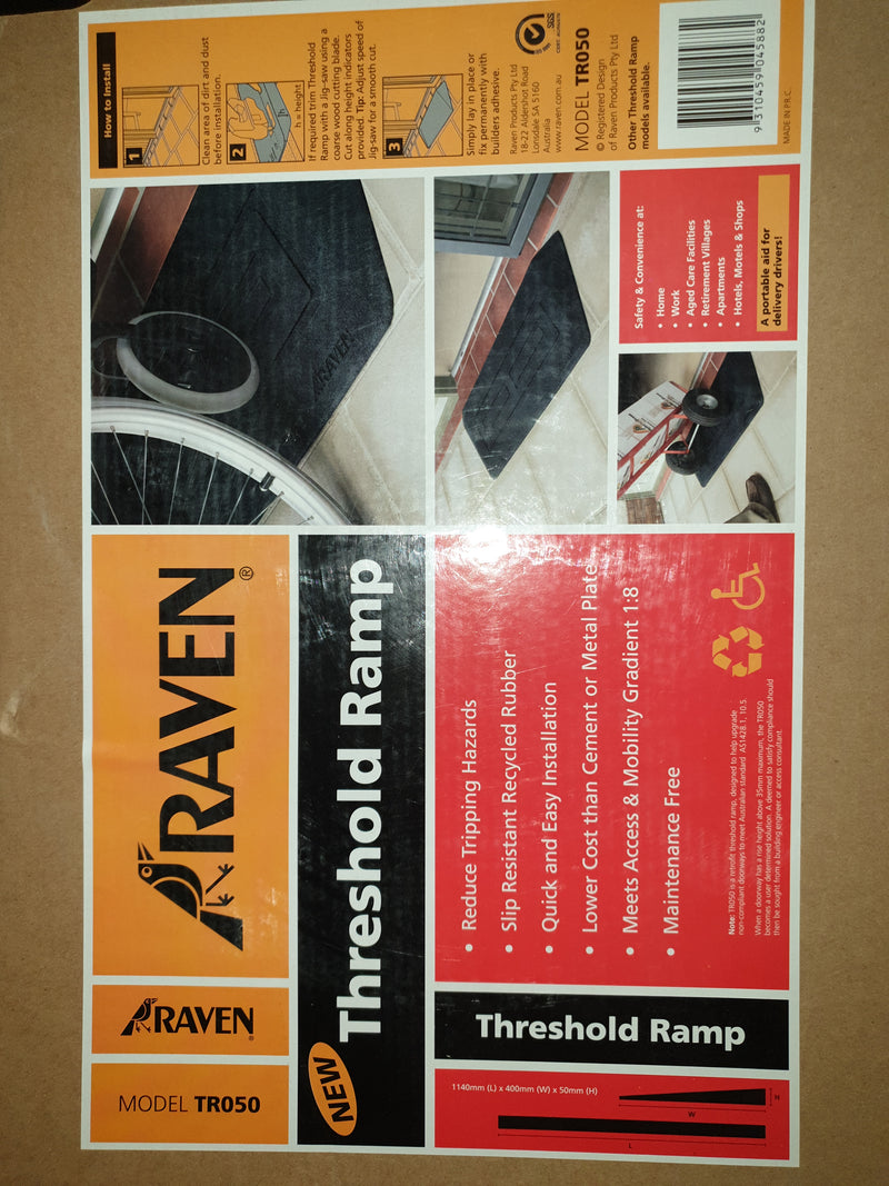 Raven Threshold Access Ramp - TR050 - 1140 x 400 x 50mm height