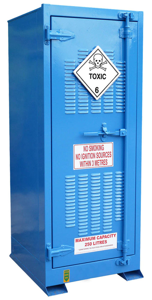 250L Storemasta Outdoor Class 6 Toxic Goods Storage Cabinet Tall