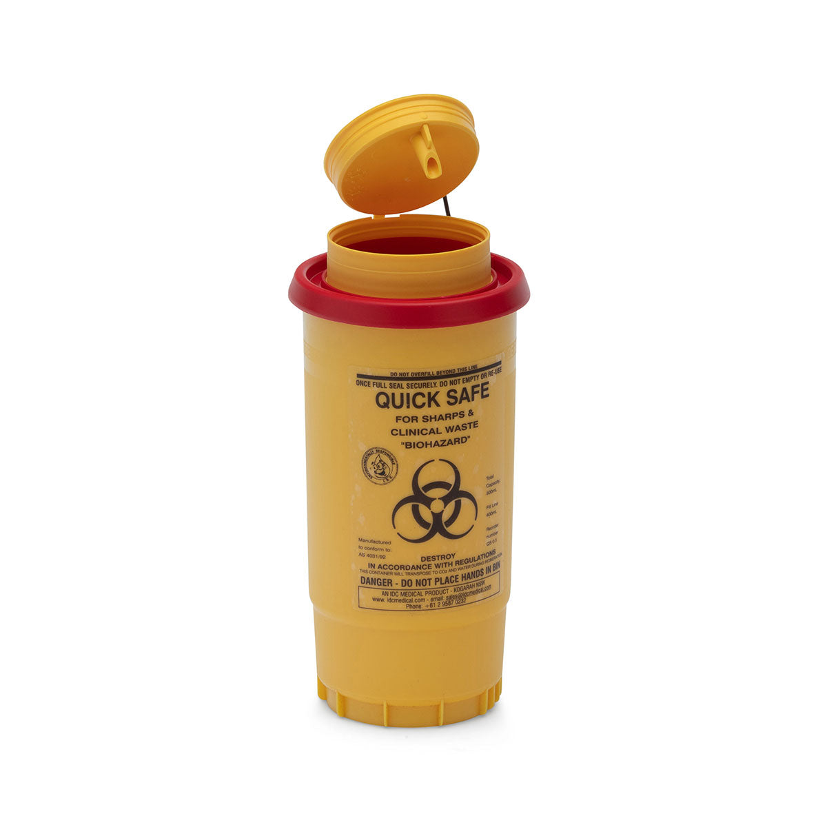 First Aid Sharps Disposal Bin Mini 0.5L