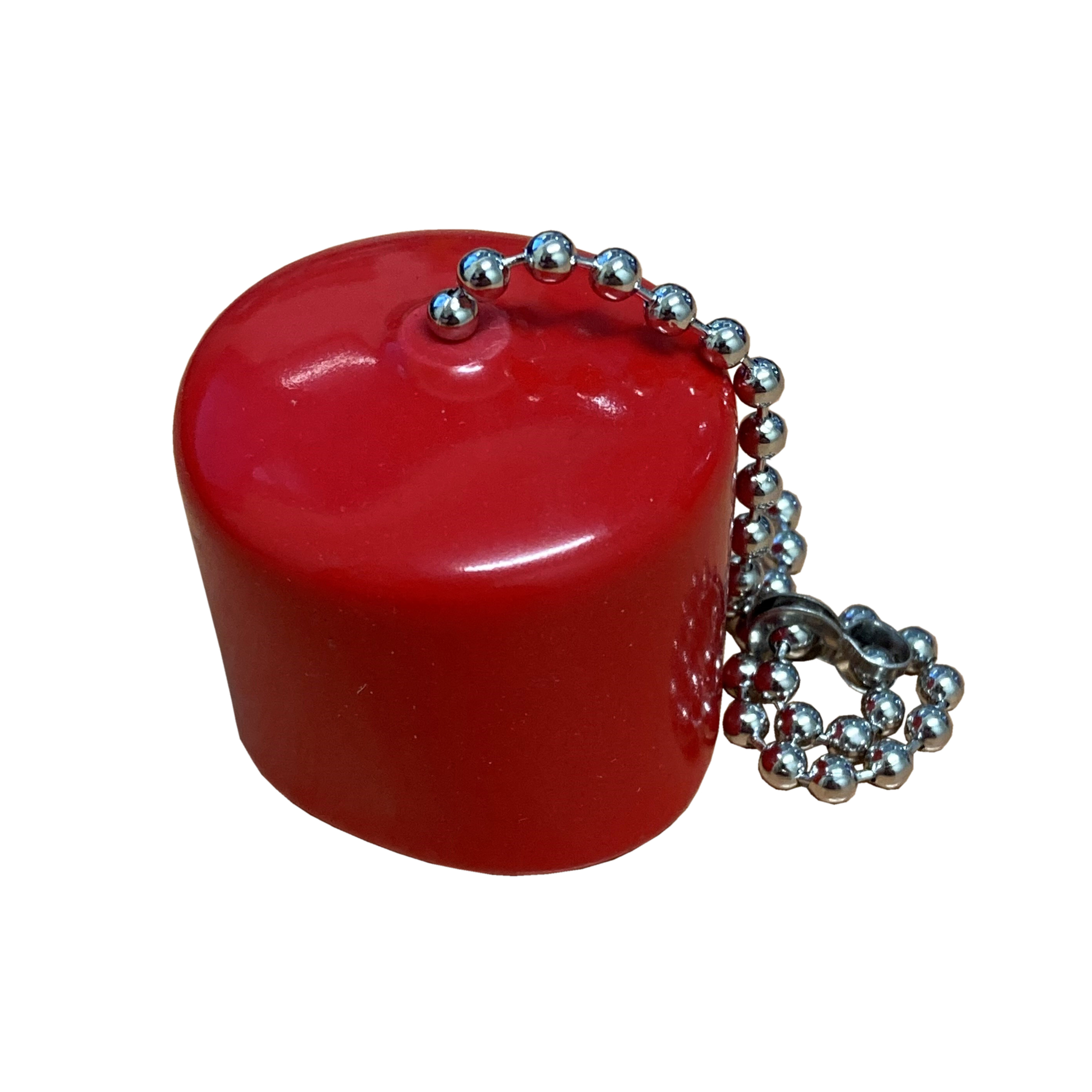 SA01008 Speakman 32mm Diameter Red Dust Cap & Chain - Pre 2026 Model