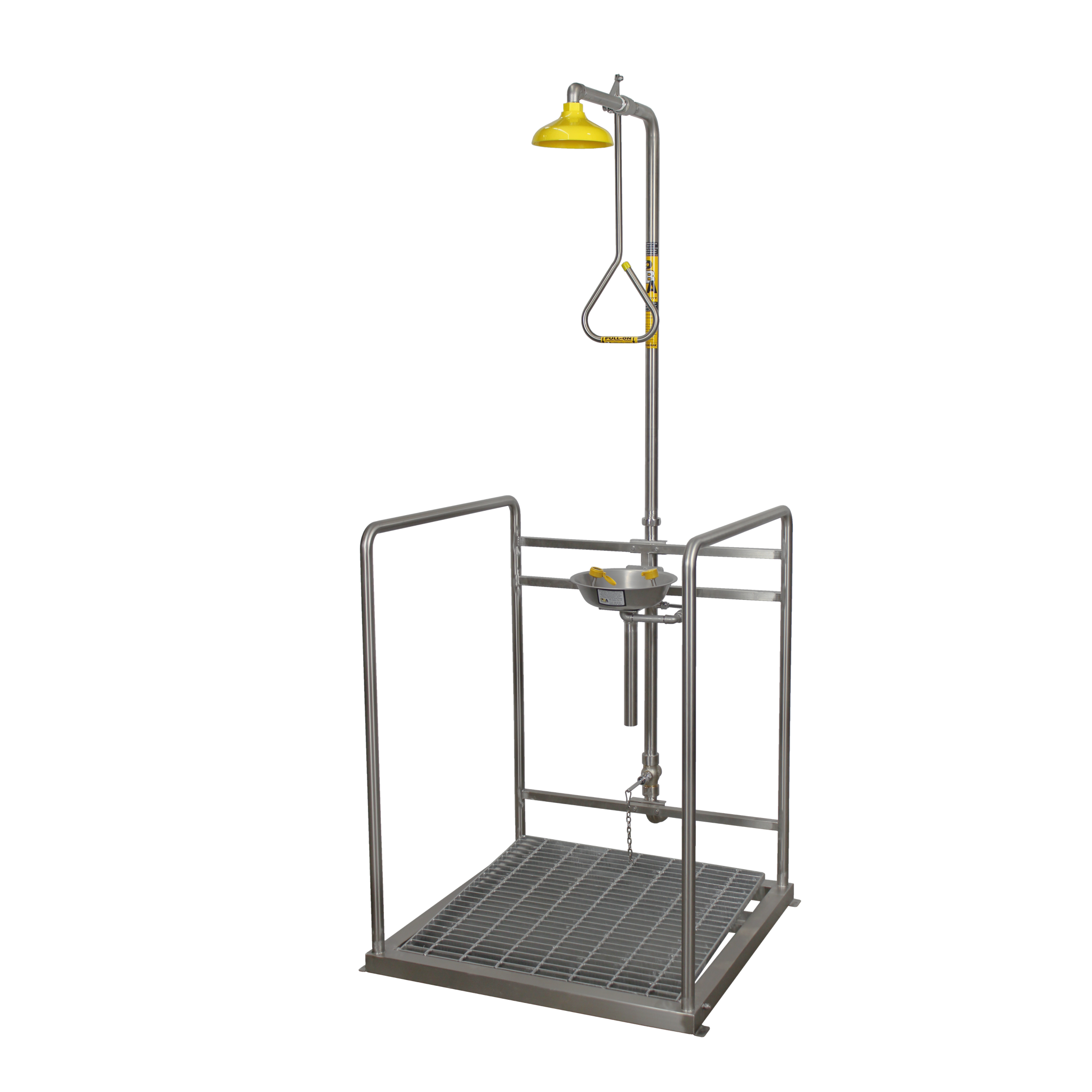 SE105 Combination Shower & Eye Wash with Bowl Platform Operated