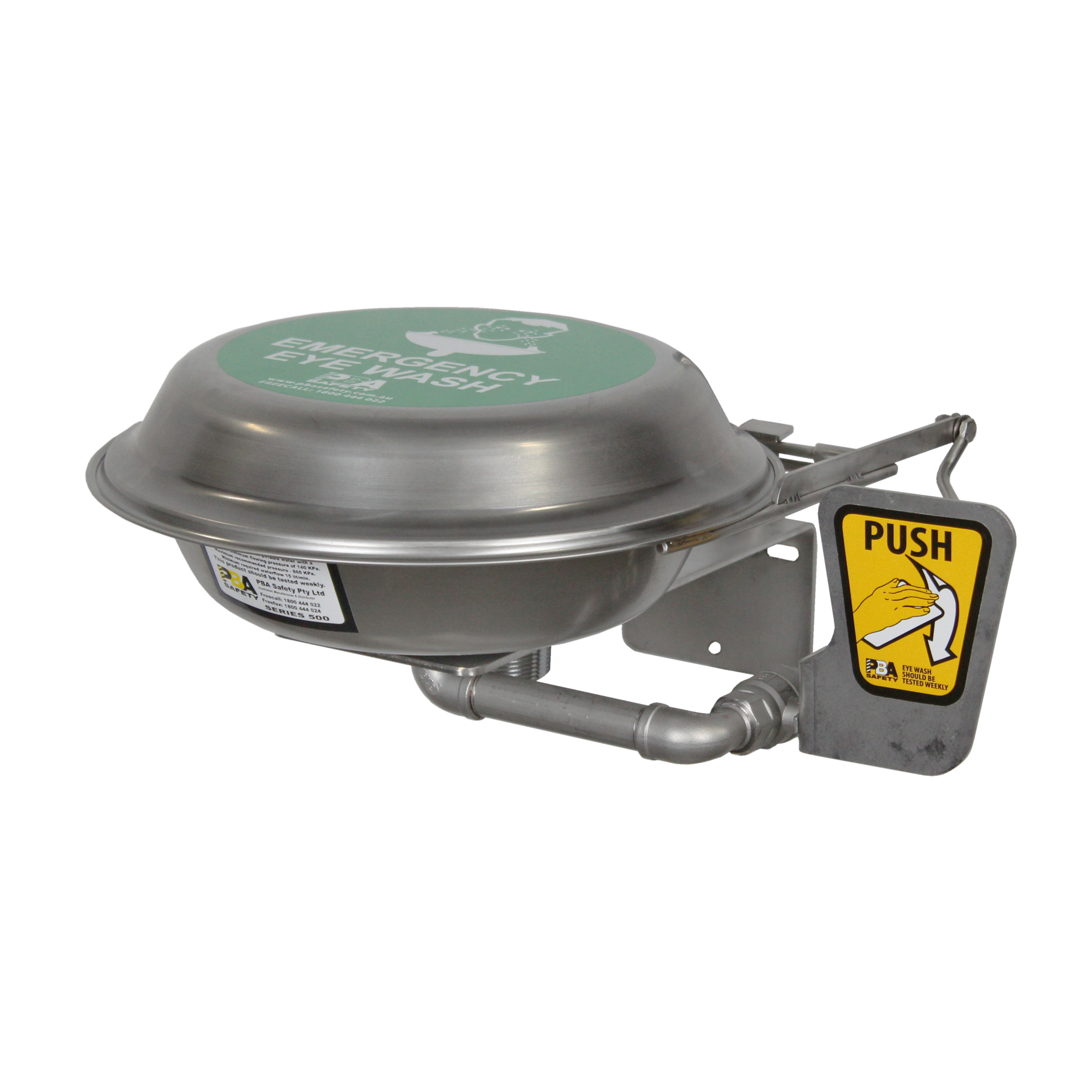 SE582 Aerated Eye Wash Wall Mounted with Self Closing Lid