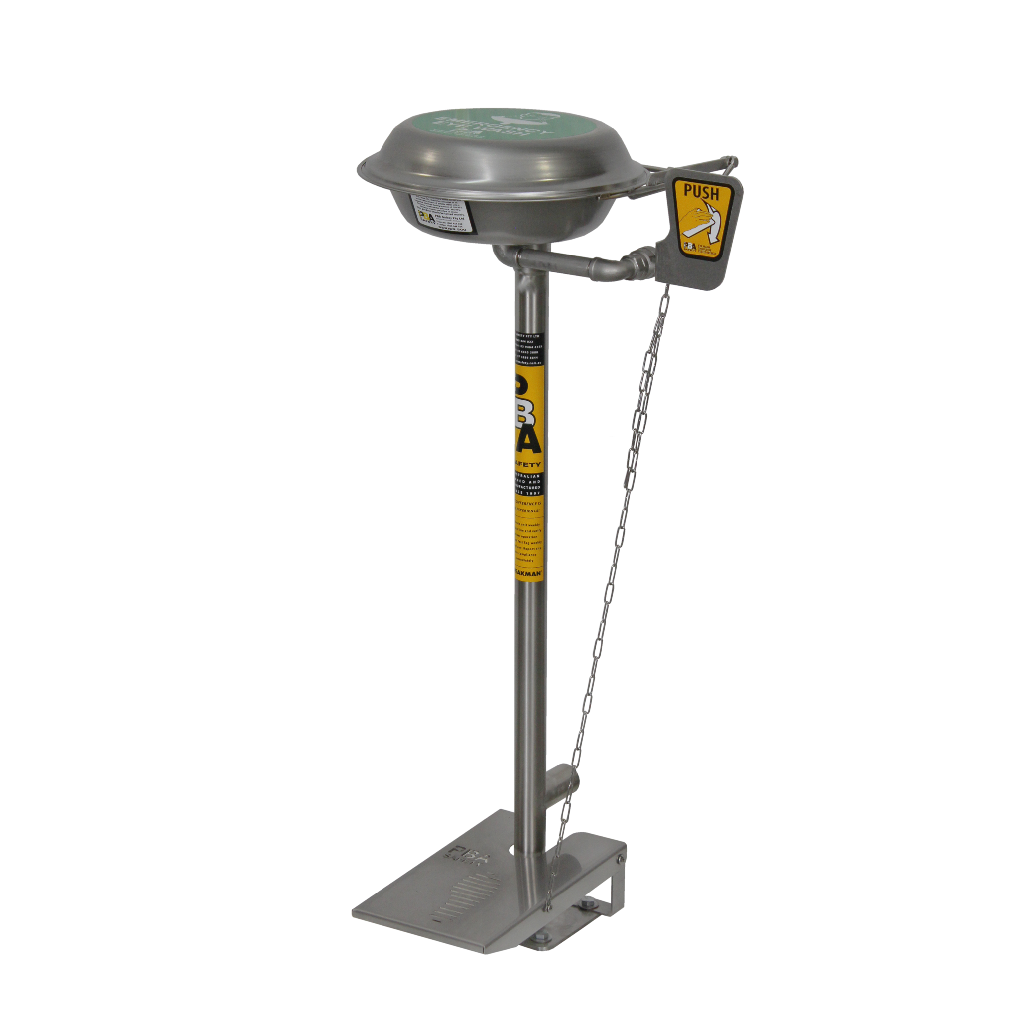 SE584 Aerated Eye Wash Hand & Foot Operated with Self Closing Lid