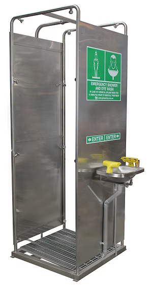 SE663PO - Platform Operated Shower & Eye/Face Wash Hand Operated