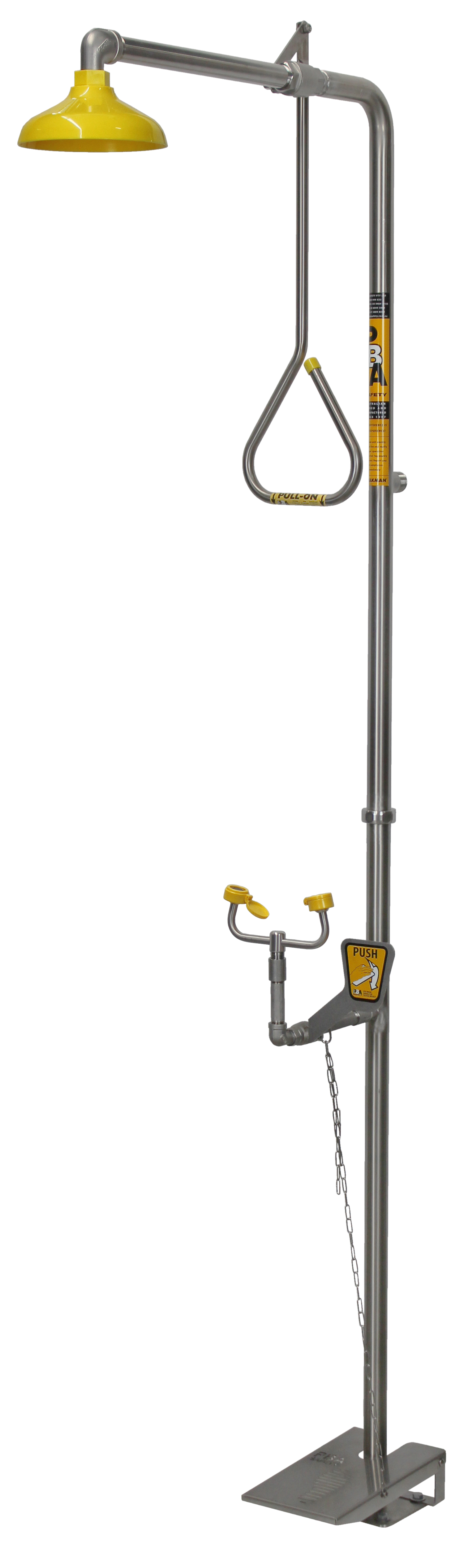 SE679 Shower Eye Wash Hand & Foot Operated, No Bowl