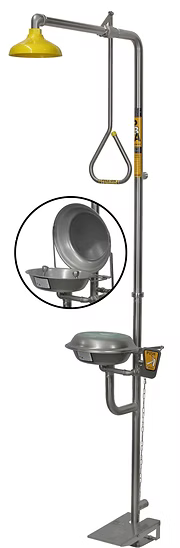 SE693 Combination Shower Eye Wash HFO Self Closing Lid