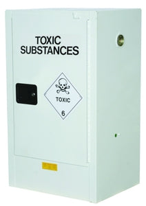 60L Justrite Toxic Cabinet 2 Shelves 1 Door