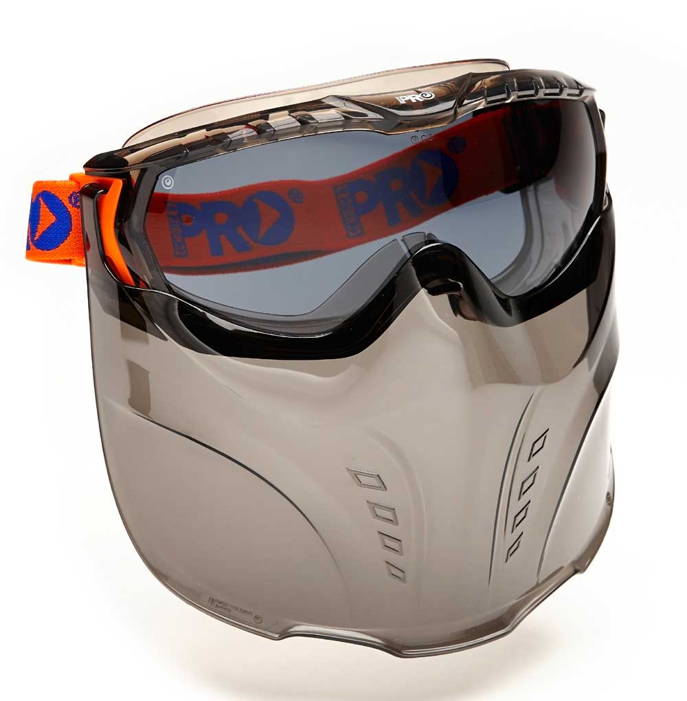 Vadar Smoke Goggle Visor Combination