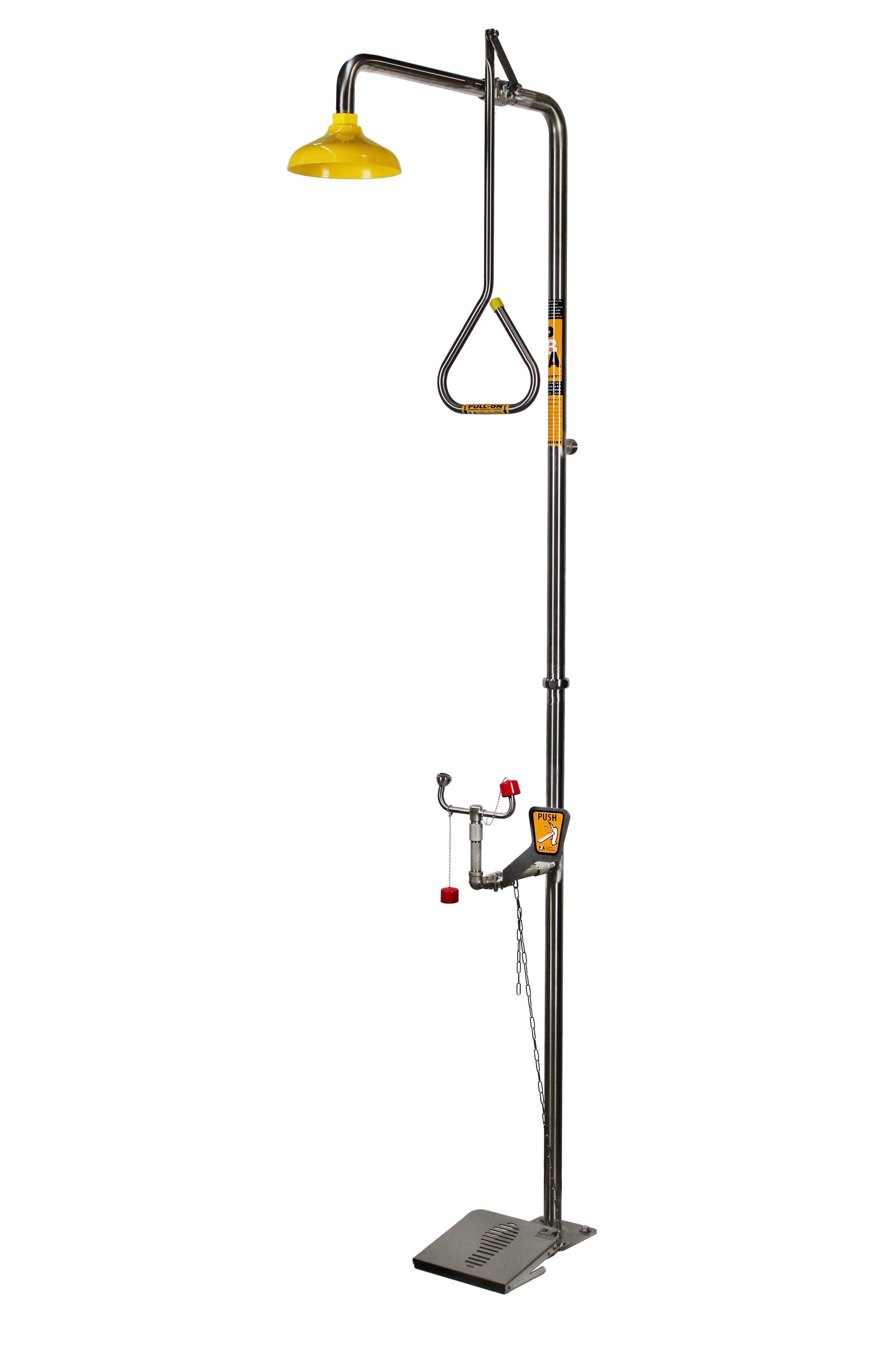 SE679 Shower Eye Wash Hand & Foot Operated, No Bowl