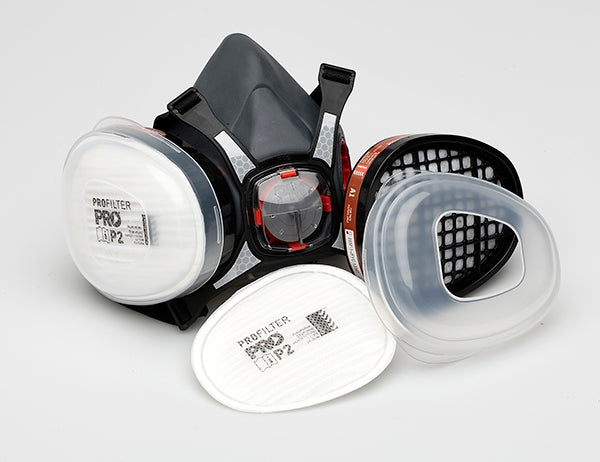 Maxi Mask 2000 Half Mask Respirator with A1P2 Filter Assembled