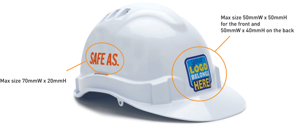 Australian Custom Printed Hard Hats BIG Safety