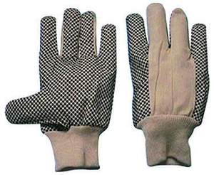 Cotton Drill PVC Dot Gloves
