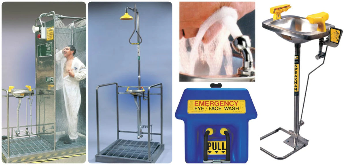 Understanding Safety Showers, Eyewash Stations, and Their Functions