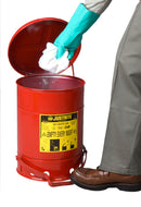 Justrite 23 L Oily Waste Can Foot Operated Cover