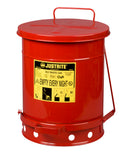 Justrite 38 L Oily Waste Can Foot Operated Cover