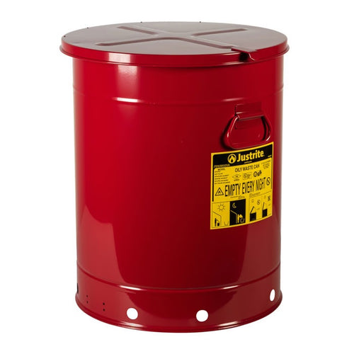 Justrite 80 L Oily Waste Can Hand Operated Cover