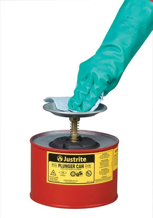 Justrite 1.9 L Plunger Can 125mm Dasher