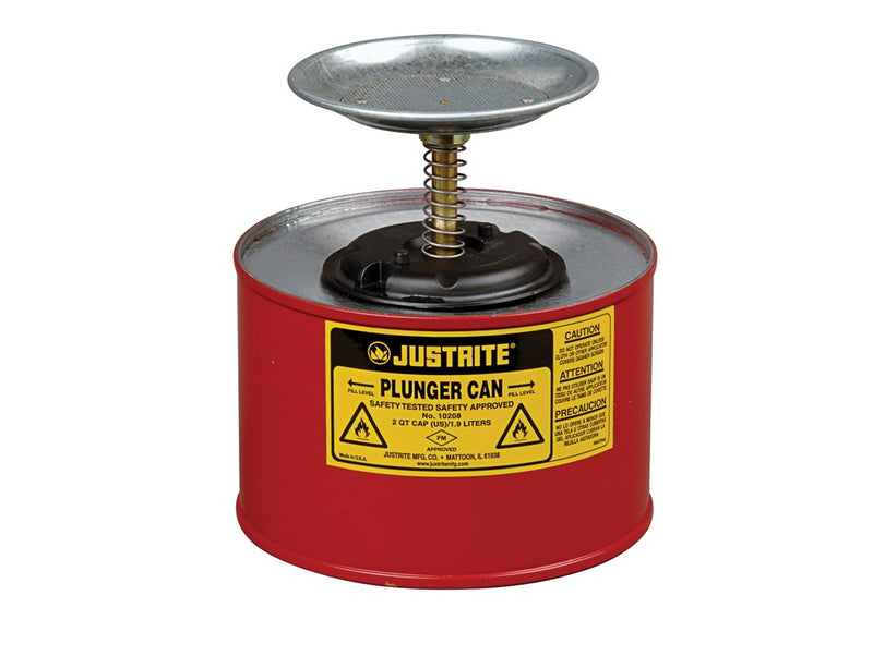 Justrite 1.9 L Plunger Can 125mm Dasher