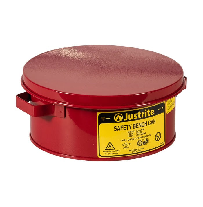 Justrite 3.8 L Bench Can (No Basket)