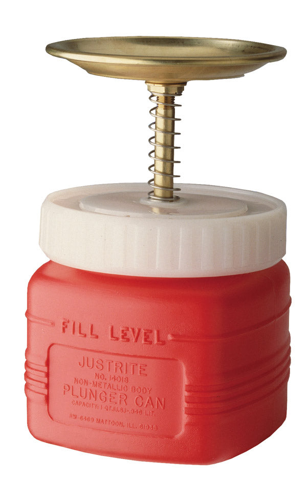 Justrite 1 L Non Metal Plunger Can 125mm Dasher