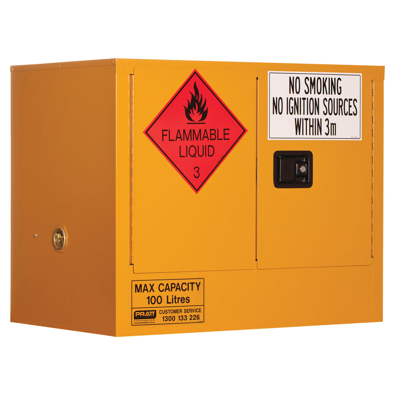 100L Flammable Liquids Storage Cabinet, Flammable - DG Safety