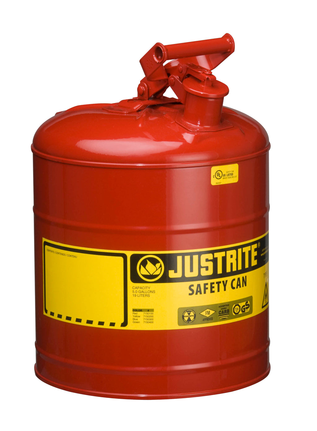 Justrite 19 Litre Safety Can Type 1 BIG Safety