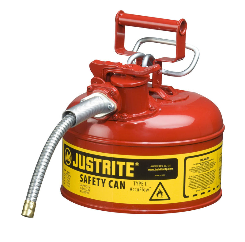 Justrite 4 Litre Dispensing Safety Can - 19mm Hose