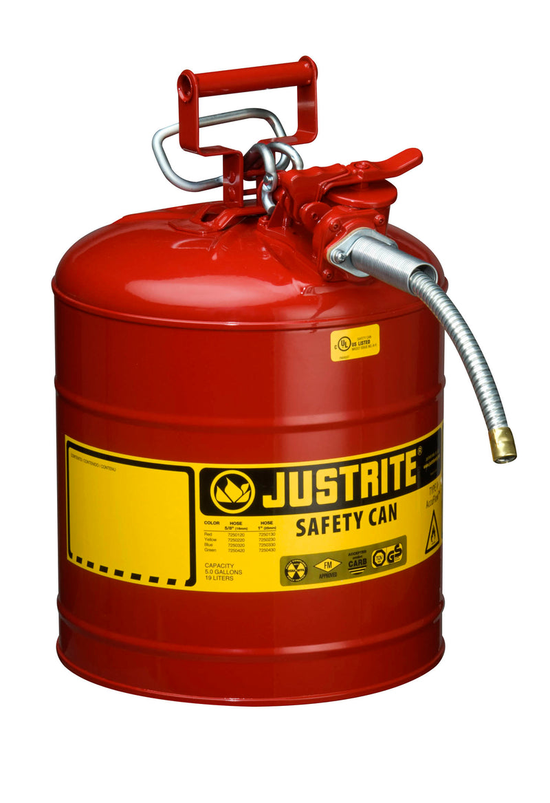 Justrite 19 Litre Dispensing Safety Can - 19mm Hose