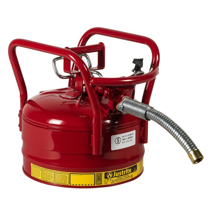 Justrite 9 Litre Transport Safety Can - 25mm Hose