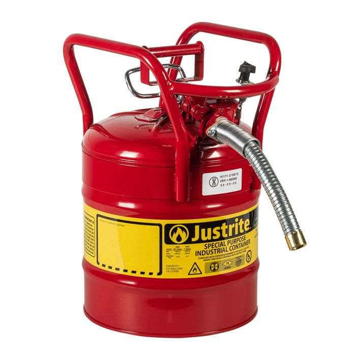 Justrite 19 Litre Transport Safety Can - 25mm Hose