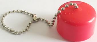 Speakman SA01008 32 mm Diameter Red Dust Cap & Chain