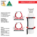 Single Medium Bottlechock Cylinder Restraint - BG1M
