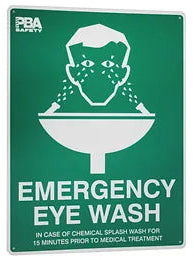 Emergency Eye Wash Sign - Poly