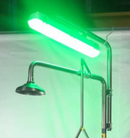 Speakman SE VLNHBB GLED Safety Shower Green LED Light & Pole with Battery Backup (Non-Hazardous Atmosphere)