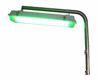 Speakman SE VLNHBB GLED Safety Shower Green LED Light & Pole with Battery Backup (Non-Hazardous Atmosphere)