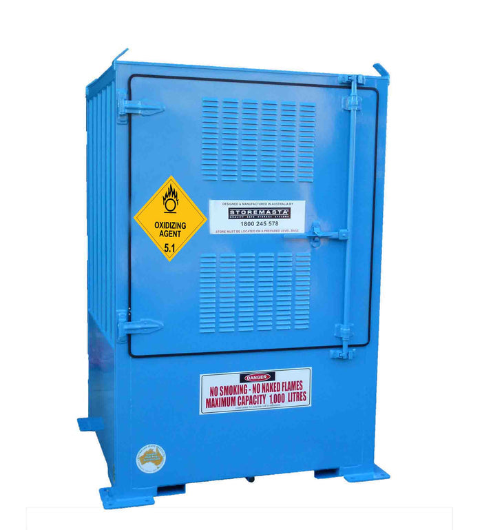 Class 5.1 Oxidising Agent Goods Store - 1 IBC - Max Capacity 1000 L