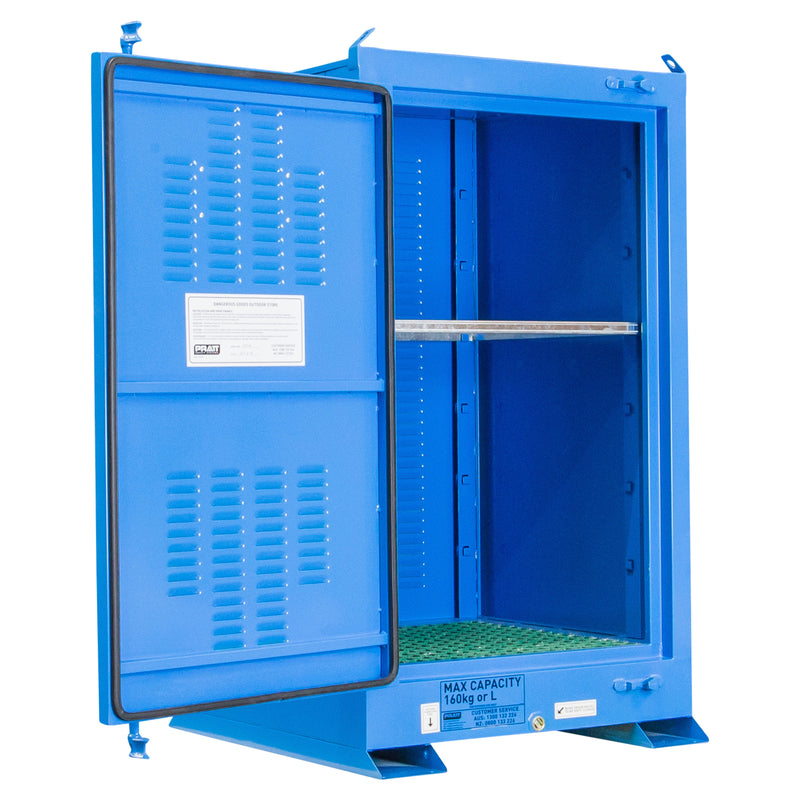 160L Flammable Liquids Outdoor Storage Cabinet, Flammable - DG Safety