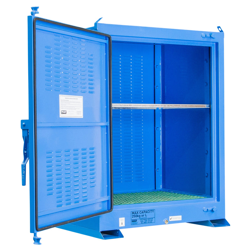 250L Flammable Liquids Outdoor Storage Cabinet, Flammable - DG Safety