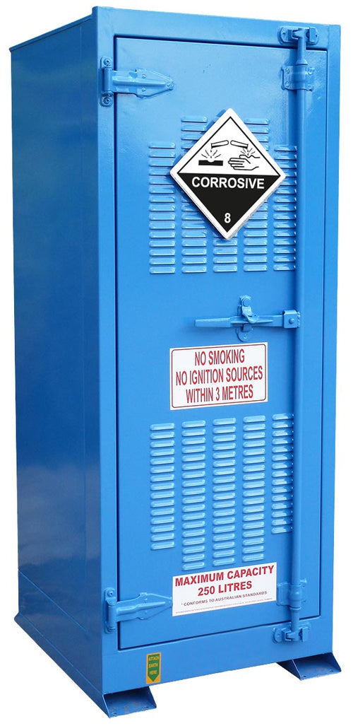250L Storemasta Outdoor Class 8 Corrosive Goods Storage Cabinet Tall