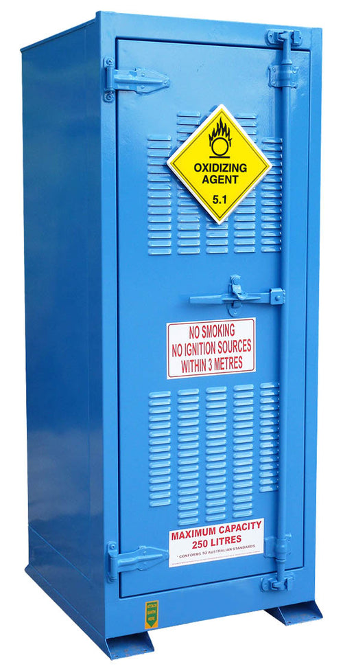 250L Storemasta Outdoor Class 5.1 Oxidising Agent Goods Storage Cabinet Tall