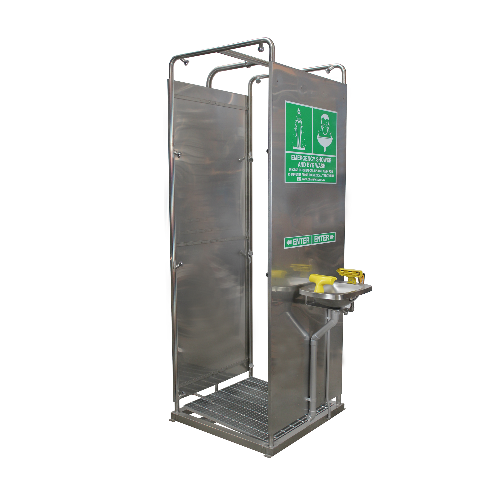 SE663PO Multi Spray Shower & Eye/Face Wash Decontamination Unit