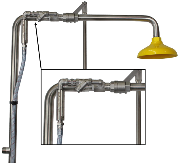 SE 1/2 HAT/SP105TM - Scald Protection Valve & Strainer (Factory Fitted)