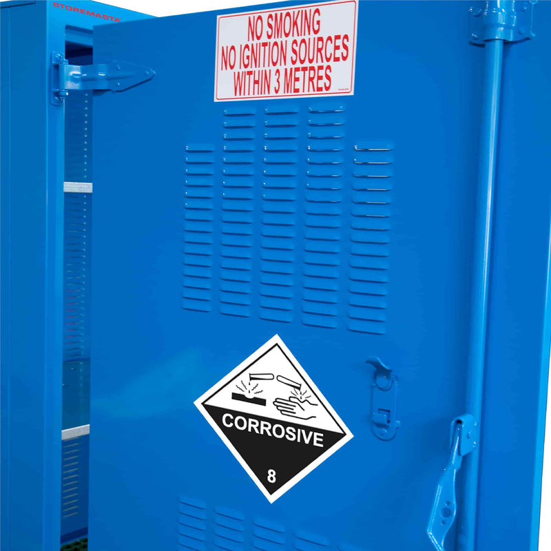 350L Storemasta Outdoor Class 8 Corrosive Goods Storage Cabinet