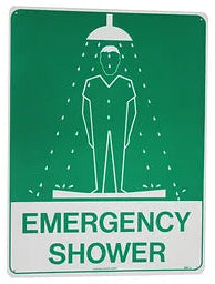 Emergency Safety Shower Sign - Poly