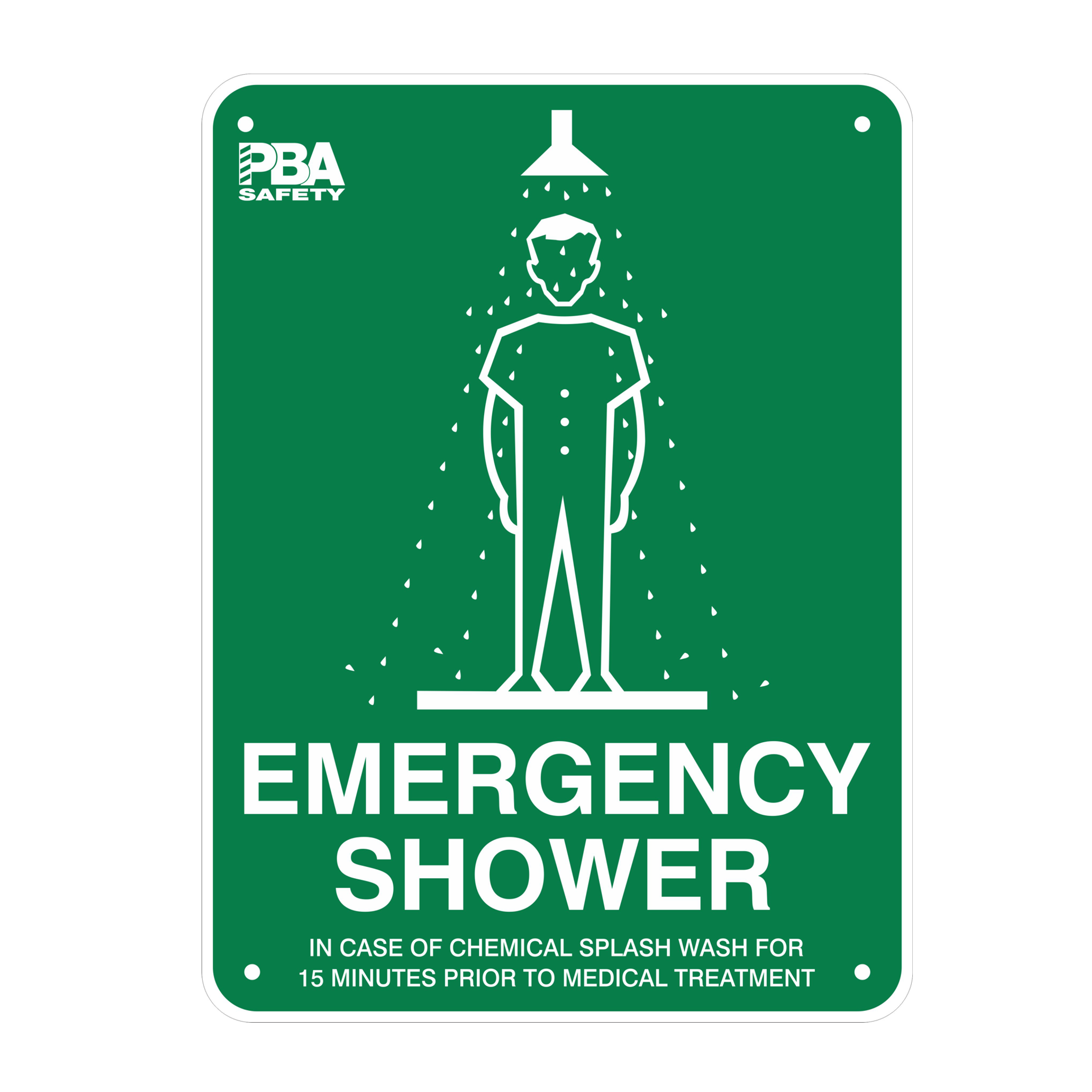 Emergency Safety Shower Sign - Poly