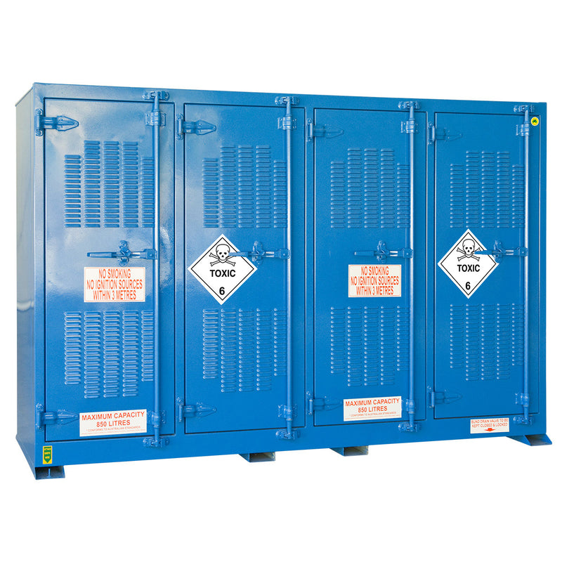 850L Storemasta Outdoor Class 6 Toxic Goods Storage Cabinet