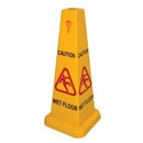 Wet Floor Cone 90cm - Yellow