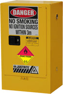 50L Justrite Organic Peroxides Cabinet 2 Shelves 1 Door