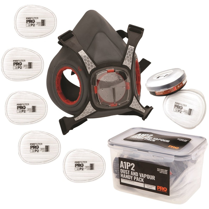 Maxi Mask 2000 Half Face Respirator Tradies A1P2 Handy Pack